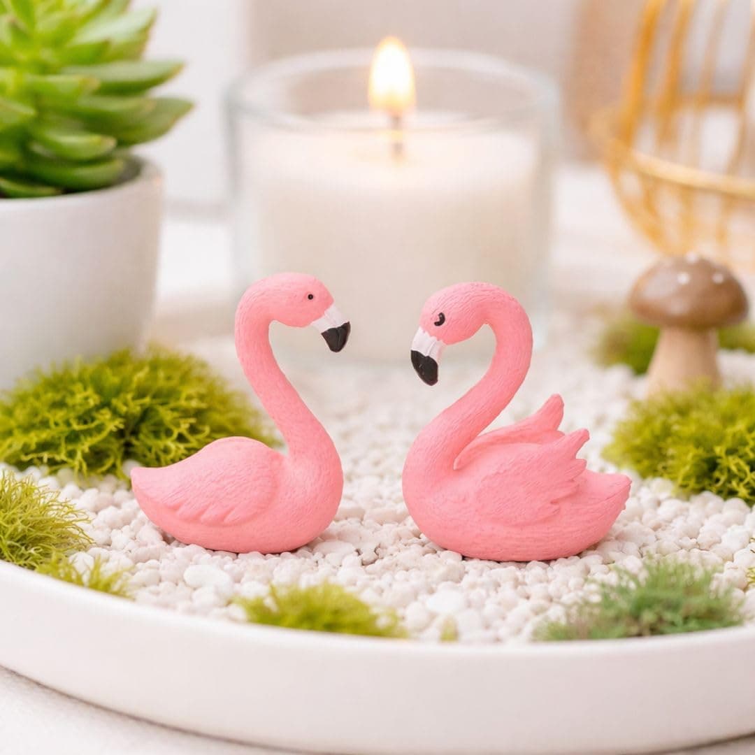 Satyam Kraft Set of 6 Swan Miniature Figurines